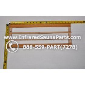 WOOD MAGAZINE HOLDERS - HEMLOCK WOOD MAGAZINE RACK ( 19.5" x 8" ) 1