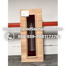 WOOD BENCHS + HEATERS - HEMLOCK WOOD BENCH + HEATER + RED COVER ( 38.5" x 16.2" ) 2