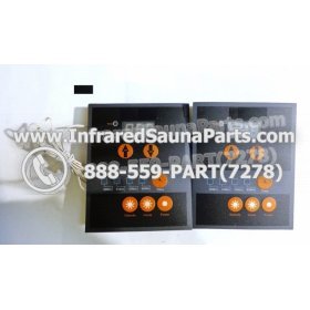 COMPLETE CONTROL POWER BOX WITH CONTROL PANEL - COMPLETE CONTROL POWER BOX FOR  INFRARED SAUNA 110v 120v WITH TWO CONTROL PANELS UNIVERSAL 16