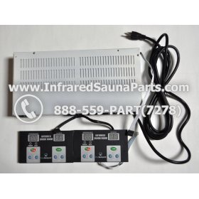 COMPLETE CONTROL POWER BOX WITH CONTROL PANEL - COMPLETE CONTROL POWER BOX HOTWIND INFRARED SAUNA STYLE 1 WITH TWO CONTROL PANELS 1