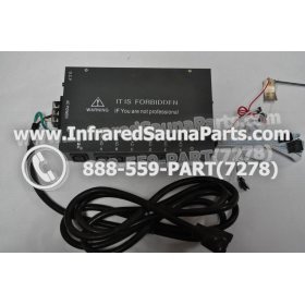 COMPLETE CONTROL POWER BOX 110V / 120V - COMPLETE CONTROL POWER BOX 110V  120V WITH 7 CIRCUIT BOARD PINS  6 FEMALE PLUGS SUPPLY WORLD INFRARED SAUNA 22