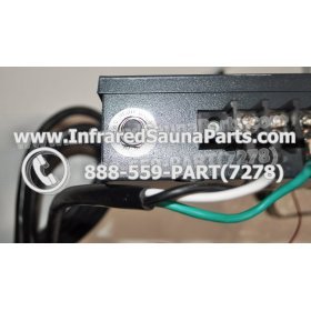 COMPLETE CONTROL POWER BOX 110V / 120V - COMPLETE CONTROL POWER BOX 110V  120V WITH 7 CIRCUIT BOARD PINS  6 FEMALE PLUGS SUPPLY WORLD INFRARED SAUNA 29