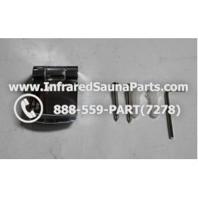 DOOR HINGES - GLASS DOOR HINGE STYLE 7 COMPLETE SET 8