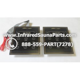 CIRCUIT BOARDS WITH  FACE PLATES - CIRCUIT BOARD WITH FACEPLATE FOR CLEARLIGHT INFRARED SAUNA MODEL HM-PCS1(REV.B) COMBO SET OF TWO 3