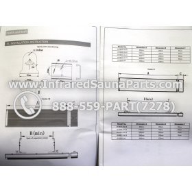 J INFRARED HEATERS 220V / 240V - J RADIANT INFRARED SAUNA CERAMIC HEATER JH-NR18-15B 1800 WATTS 220V /240V 4