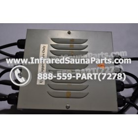 COMPLETE CONTROL POWER BOX 220V / 240V - COMPLETE CONTROL POWER BOX 220V / 240V DELUXE INFRARED SAUNA WITH 8 HEATER PLUGS v1 7