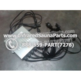 COMPLETE CONTROL POWER BOX 220V / 240V - COMPLETE CONTROL POWER BOX 220V / 240V FED INTERNATIONAL INFRARED SAUNA WITH 8 HEATER PLUGS v1 13