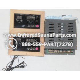 COMPLETE CONTROL POWER BOX WITH CONTROL PANEL - COMPLETE CONTROL POWER BOX ENLIGHTEN INFRARED SAUNA WITH USB MP3 PLAYER 110V / 120V STYLE 2 WITH TWO CONTROL PANEL 1