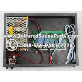 COMPLETE CONTROL POWER BOX 220V / 240V - COMPLETE CONTROL POWER BOX FOR HECHT INFRARED SAUNA WITH USB MP3 FM  PLAYER 220V / 240V STYLE 1 2