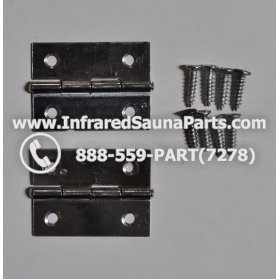 DOOR HINGES - DOOR HINGE  STYLE 4 - COMPLETE SET WITH SCREWS 1