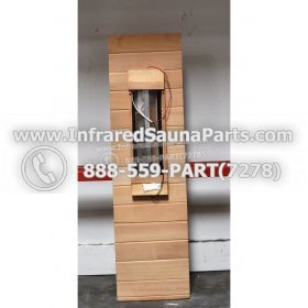 WOOD BENCHS + HEATERS - HEMLOCK WOOD BENCH + HEATHER + BLACK COVER ( 56.2" x 15.5" ) 4