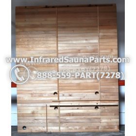 WOOD SAUNA WALLS - HEMLOCK WOOD SAUNA PANEL ( 71.2" x 56.6" ) L 6