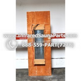 WOOD BENCHS + HEATERS - HEMLOCK WOOD BENCH + HEATER + RED COVER ( 44.3" x 15.6" ) 3