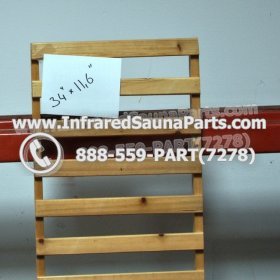 WOOD BACKRESTS - HEMLOCK WOOD BACKREST ( 34" x 11.6" ) 3