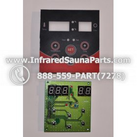 CIRCUIT BOARDS WITH  FACE PLATES - CIRCUIT BOARD WITH FACE PLATE PRECISION THERAPY INFRARED SAUNA 06S064 1