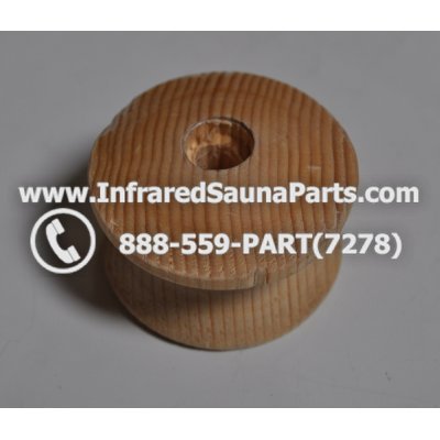 WOOD HANDLES + TOWEL HANDLES - HEMLOCK WOOD DOOR CIRCLE HANDLE 1