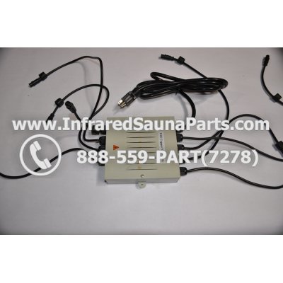 COMPLETE CONTROL POWER BOX 110V / 120V - COMPLETE CONTROL POWER BOX 110V  120V SUNTECH INFRARED SAUNA WITH 8 HEATER PLUGS v1 1