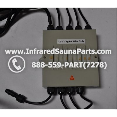 COMPLETE CONTROL POWER BOX 110V / 120V - COMPLETE CONTROL POWER BOX 110V  120V HEATWAVE INFRARED SAUNA WITH 8 HEATER PLUGS v2 1
