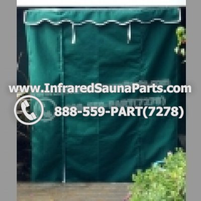 Granate/Burgundy - RAIN COVER FOR 1 PERSON INFRARED SAUNA IN BURGUNDY FINISH 1