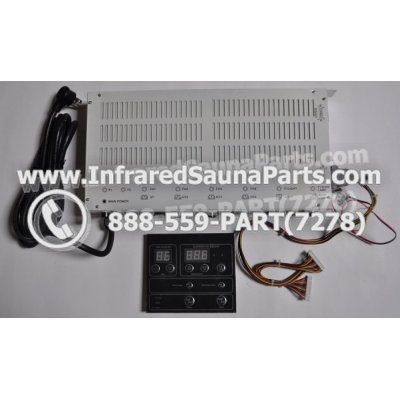 COMPLETE CONTROL POWER BOX WITH CONTROL PANEL - COMPLETE CONTROL POWER BOX GAIA INFRARED SAUNA STYLE 4 WITH ONE CONTROL PANEL 1